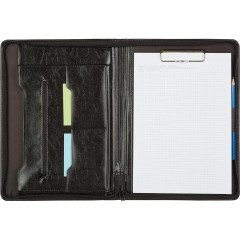 Папка деловая из кож/зам из кож/зам ЛИДЕР м129 с зажимом, черный, Россия - фото 4