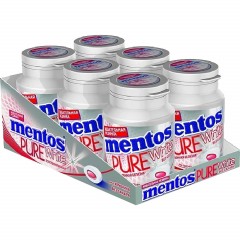 Жевательная резинка Mentos Pure White Клубника, 54г - фото 2