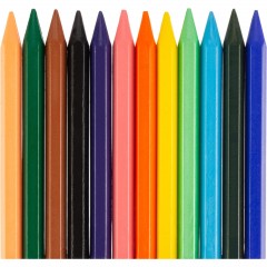 Мелки восковые ZOO Луч шестигранные 8x90, 24 цв., 12С 866-08 - фото 2