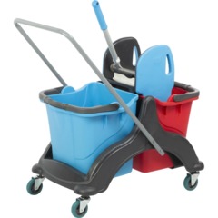 Тележка уборочная 2х25л пластик + отжим CK750 - фото 2