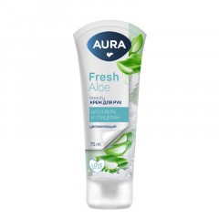 Крем для рук AURA BEAUTY увлаж. с глицерином и экстрактом алоэ 75мл КК/24