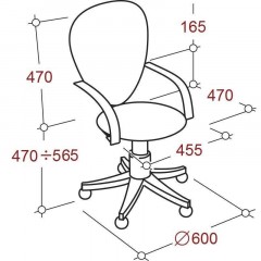 Кресло VT_EChair-304 TC Net ткань черн/сетка синий, хром Кресло VT_EChair-304 TC Net ткань черн/сетка синий, хром - фото 5