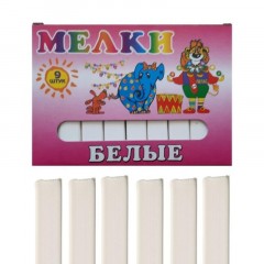 Мел школьный белый 9 шт., Пегас Мел школьный белый 9 шт., Пегас - фото 3