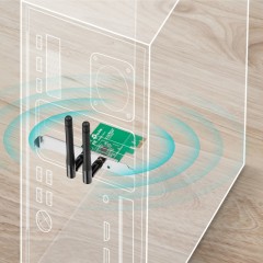 Сетевой адаптер WiFi TP-Link TL-WN881ND PCI Express Сетевой адаптер WiFi TP-Link TL-WN881ND PCI Express - фото 4