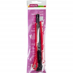 Нож канцелярский 9мм Attache с фиксатором и металлическими направляющими Нож канцелярский 9мм Attache с фиксатором и металлическими направляющими - фото 3