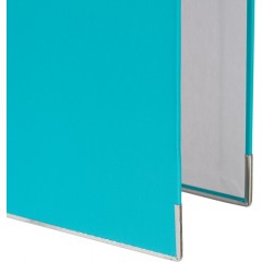 Папка-регистратор Комус Экономи 75мм бирюзовый тиффани,ПБП1,карм.кор,мет.уг - фото 7