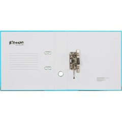 Папка-регистратор Комус Экономи 75мм бирюзовый тиффани,ПБП1,карм.кор,мет.уг - фото 8