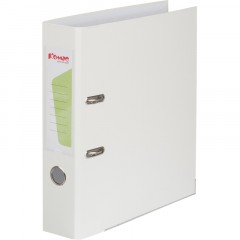 Папка-регистратор Комус Экономи 75мм белый жасмин,ПБП1,карм.кор.,мет.уг - фото 3