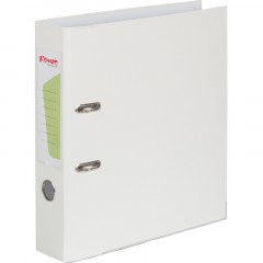 Папка-регистратор Комус Экономи 75мм белый жасмин,ПБП1,карм.кор.,мет.уг - фото 4