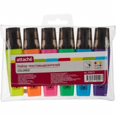 Набор текстовыделителей Attache Colored 1-5мм набор 6цв Набор текстовыделителей Attache Colored 1-5мм набор 6цв - фото 5