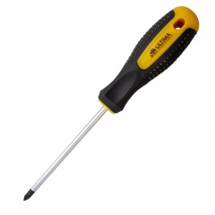 Отвертка Ultima Ph1х100 мм, CrV, 2-х компонент. рукоятка anti slip 124026 Отвертка Ultima Ph1х100 мм, CrV, 2-х компонент. рукоятка anti slip 124026 - фото 1