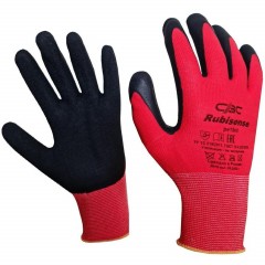 Перчатки защитные Rubisense арт.pe15nl полиэфир с латекс.текстурир.покр. р9 - фото 4