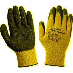 Перчатки защитные Rubisense арт.pe15nl полиэфир с латекс.текстурир.покр.р10 - фото 2