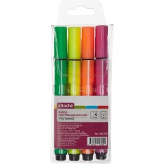 Набор текстовыделителей ATTACHE набор 4цв. 1-4 мм треугольный - фото 6