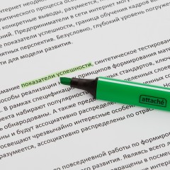 Набор текстовыделителей ATTACHE набор 4цв. 1-4 мм треугольный - фото 7