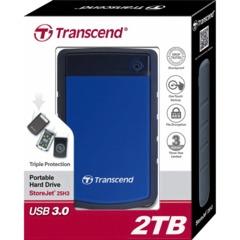 Портативный HDD накопитель Transcend StoreJet 25H3 2Tb 2.5 син TS2TSJ25H3B - фото 4