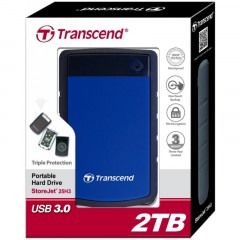 Портативный HDD Transcend StoreJet 25H3 2Tb 2.5, USB 3.0, син, TS2TSJ25H3B Портативный HDD Transcend StoreJet 25H3 2Tb 2.5, USB 3.0, син, TS2TSJ25H3B - фото 5