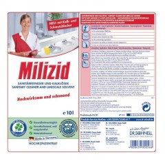 Профхим сантех кисл конц. д/уборки и сантехники Dr.Schnell/MILIZID, 10л Профхим сантех кисл конц. д/уборки и сантехники Dr.Schnell/MILIZID, 10л - фото 2