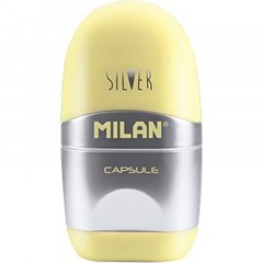 Ластик-точилка Milan CAPSULE SILVER+2 зап.ластика, цв в асс, блистBYM10356 Ластик-точилка Milan CAPSULE SILVER+2 зап.ластика, цв в асс, блистBYM10356 - фото 5