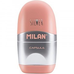 Ластик-точилка Milan CAPSULE SILVER+2 зап.ластика, цв в асс, блистBYM10356 Ластик-точилка Milan CAPSULE SILVER+2 зап.ластика, цв в асс, блистBYM10356 - фото 7