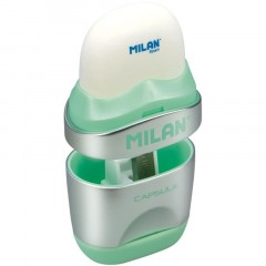 Ластик-точилка Milan CAPSULE SILVER+2 зап.ластика, цв в асс, блистBYM10356 Ластик-точилка Milan CAPSULE SILVER+2 зап.ластика, цв в асс, блистBYM10356 - фото 8