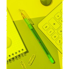 Ручка шариковая неавтомат. Attache Goldy, 0,3мм, син, масл, с манж - фото 7