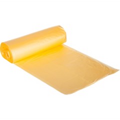 Мешки для мусора ПНД 60л 10мкм 20шт/рул желтый 58х68см Мешки для мусора ПНД 60л 10мкм 20шт/рул желтый 58х68см - фото 2