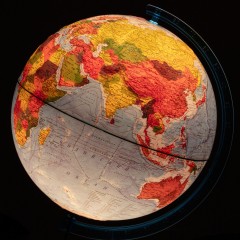 Глобус интерактивный физико-политический с подсв.,рельеф.,320мм,INT13200290 - фото 2