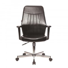 Кресло VB_EChair-224 DSL PPU к/з черный, хром Кресло VB_EChair-224 DSL PPU к/з черный, хром - фото 2