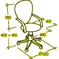 Кресло VB_EChair-225 DSL PTW к/з черный, сетка черная, хром - фото 7