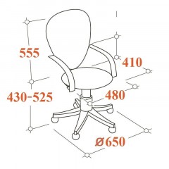 Кресло VB_EChair-225 DSL PTW к/з черный, сетка черная, хром Кресло VB_EChair-225 DSL PTW к/з черный, сетка черная, хром - фото 4