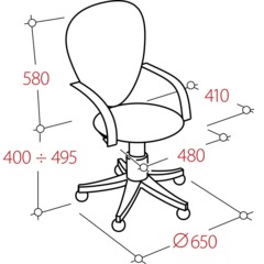Кресло VB_EChair-225 DSL PTW к/з бежевый OR-10/сетка черная TW, хром - фото 7