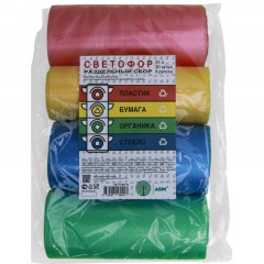 Мешки для мусора ПНД 35л 8 мкм 30шт/рул Светофор 48х58мм Мешки для мусора ПНД 35л 8 мкм 30шт/рул Светофор 48х58мм - фото 2