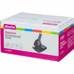 Дырокол Attache Power до 65л., металл., чёрный - фото 3