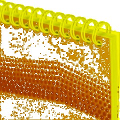 Блокнот WAVES оранжевый А5 спираль 50л. пласт. - фото 3