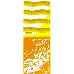 Блокнот WAVES оранжевый А5 спираль 50л. пласт. - фото 5