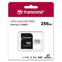Карта памяти Transcend 300S microSDXC 256Gb UHS-I Cl10 +ад, TS256GUSD300S-A - фото 4
