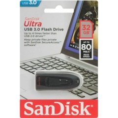 Флеш-память SanDisk Ultra, 32Gb, USB 3.0, чер, SDCZ48-032G-U46 - фото 4