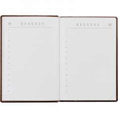 Ежедневник недатированный коричн, А5, 148x218, 352стр, Agenda - фото 18