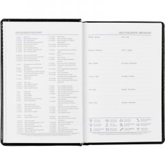 Ежедневник недатированный черн, А6, 100x150, 320стр, Agenda Ежедневник недатированный черн, А6, 100x150, 320стр, Agenda - фото 12