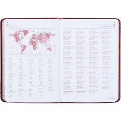 Ежедневник недатированный A6+, 136л, SIDNEY NEBRASKA бордовый 3-496/01 - фото 2