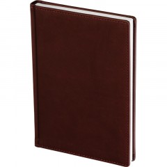 Ежедневник недатированный А5+, 136л, VELVET бордовый  3-115/02