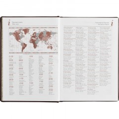 Ежедневник недатированный А5+, 136л, VELVET бордовый  3-115/02 - фото 11