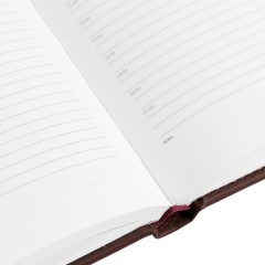 Ежедневник недатированный А5+, 136л, VELVET бордовый  3-115/02 - фото 22