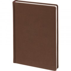 Ежедневник недатированный А5+, 136л, VELVET коричневый  3-115/03