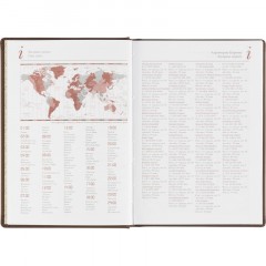 Ежедневник недатированный А5+, 136л, VELVET коричневый  3-115/03 - фото 11