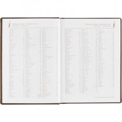 Ежедневник недатированный А5+, 136л, VELVET коричневый  3-115/03 - фото 12