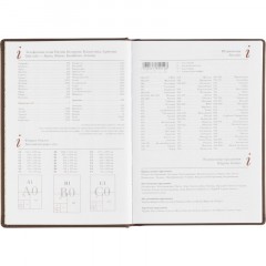 Ежедневник недатированный А5+, 136л, VELVET коричневый  3-115/03 - фото 14