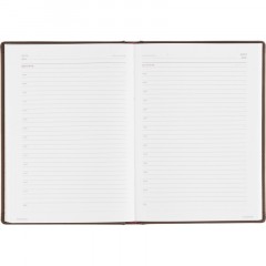 Ежедневник недатированный А5+, 136л, VELVET коричневый  3-115/03 - фото 18