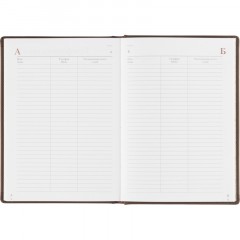 Ежедневник недатированный А5+, 136л, VELVET коричневый  3-115/03 - фото 20